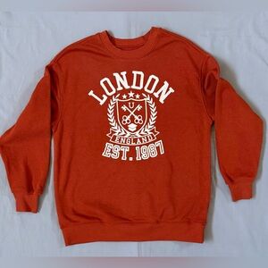 Women’s Pretty Rebellion London Sweater Orange Size XS
